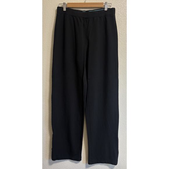 Talbots Pants - Talbots Women’s Size Medium Modal Blend Pull On Sweatpants Pants Zip Ankle Black